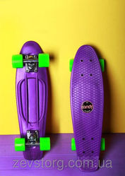 Скейтборд скейт Penny Board фиолетовый (Пенни борд): 6 цветов лонгбор
