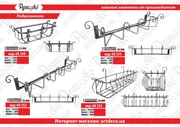 Підвазонники вуличні ковані,  квітники металеві,  підставки для вазонів